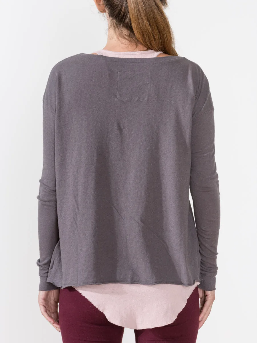 long sleeve boxy tee