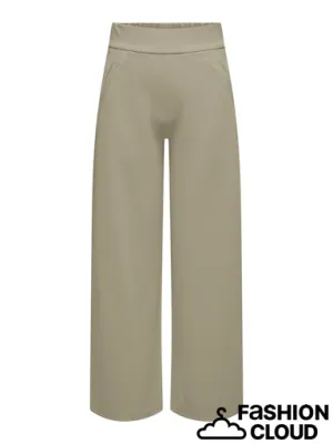 Louisville Taupe Wide Leg Trousers