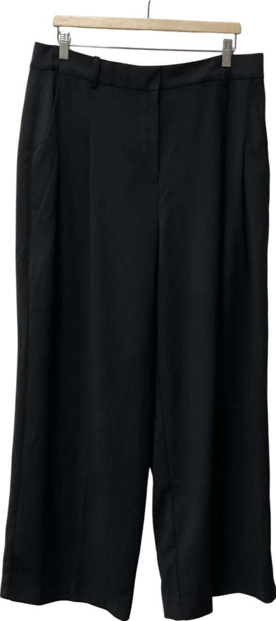 LOUNGE Black Wide-leg Trousers UK XXL