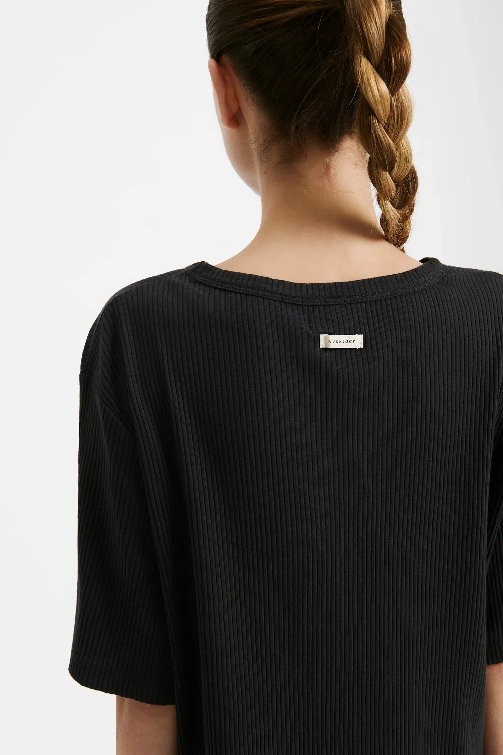 Lounge Rib Tee Coal