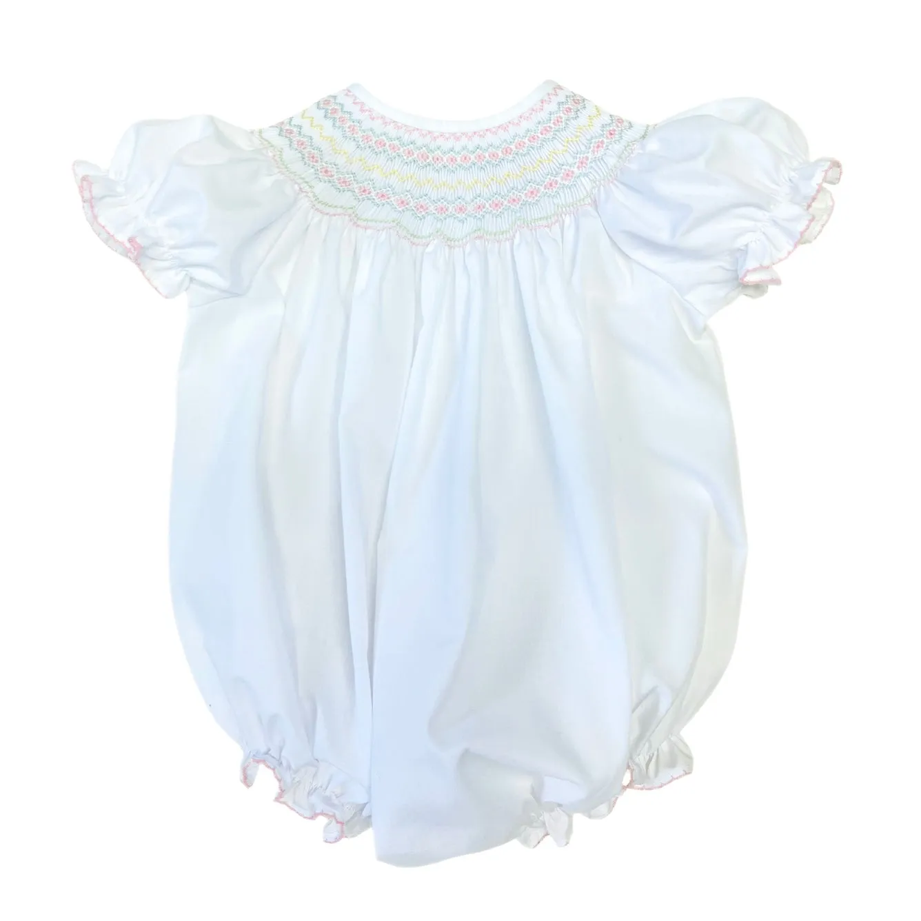 Lulu Bebe Pastel Smocked Bubble