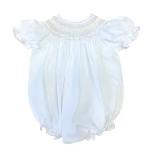 Lulu Bebe Pastel Smocked Bubble