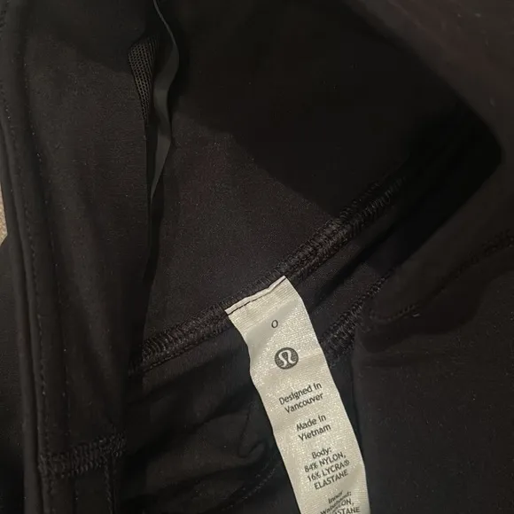 Lululemon Black Biker Spandex‎ Shorts Size 0