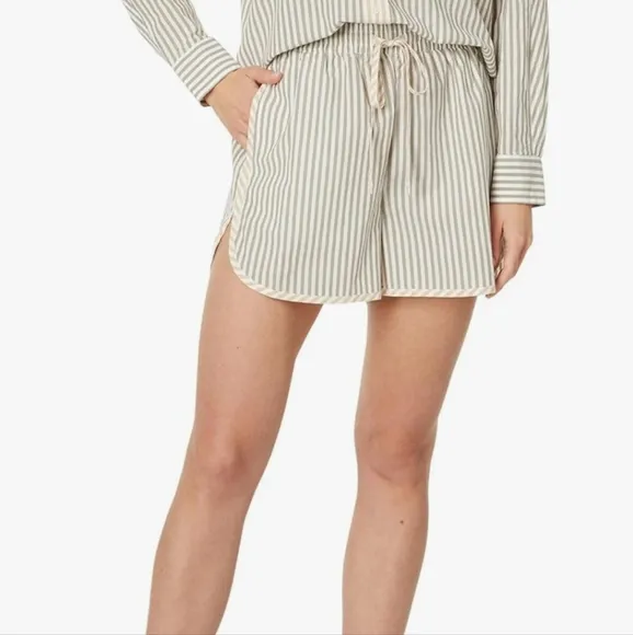 MADEWELL Crinkle Cotton Dolphin Hem Shorts XL