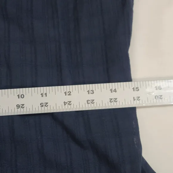 Madewell Depeche Tie Waist 3/4 Sleeve Midi Navy Blue Dress Slip Lining Size 0