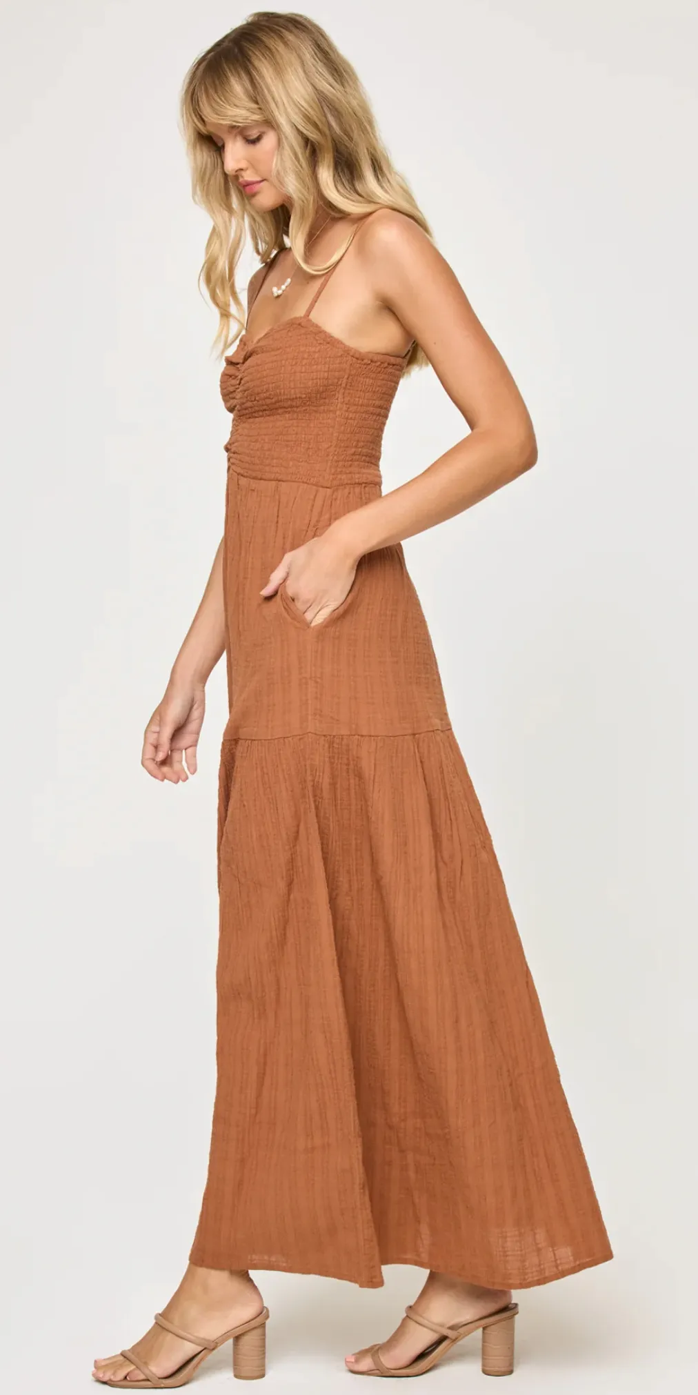 Mallorca Dress Brown Sugar