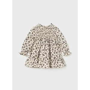 Mayoral Leopard Print Smocked Dress