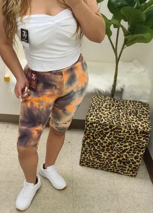 Mayra Tie dye biker shorts