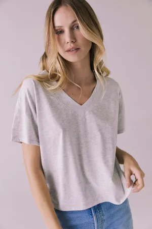 Mazzy Light Heather Grey Tee