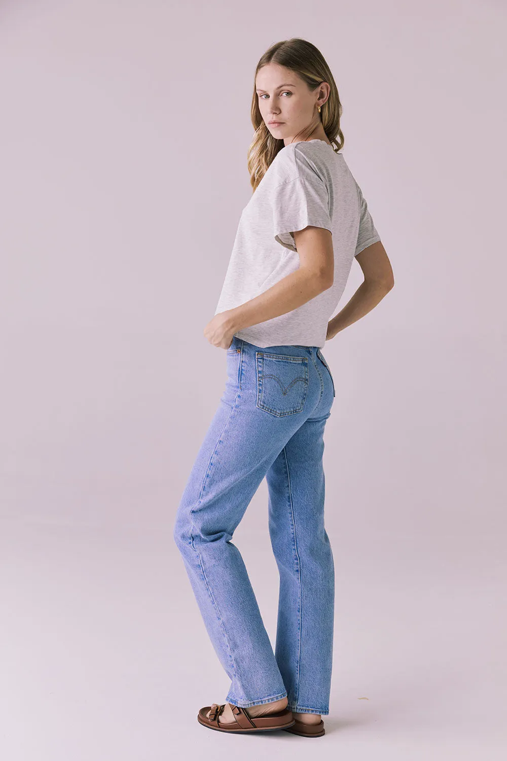 Mazzy Light Heather Grey Tee