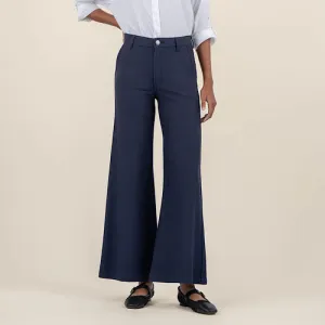 Meg Navy Wide Leg Trouser