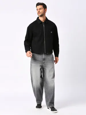 Men's Black Shacket