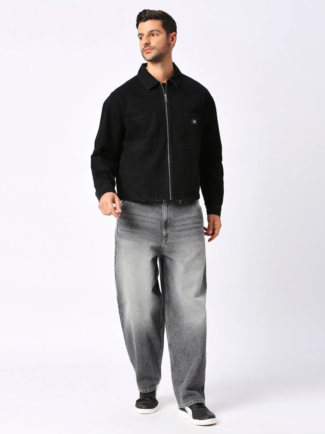 Men's Black Shacket