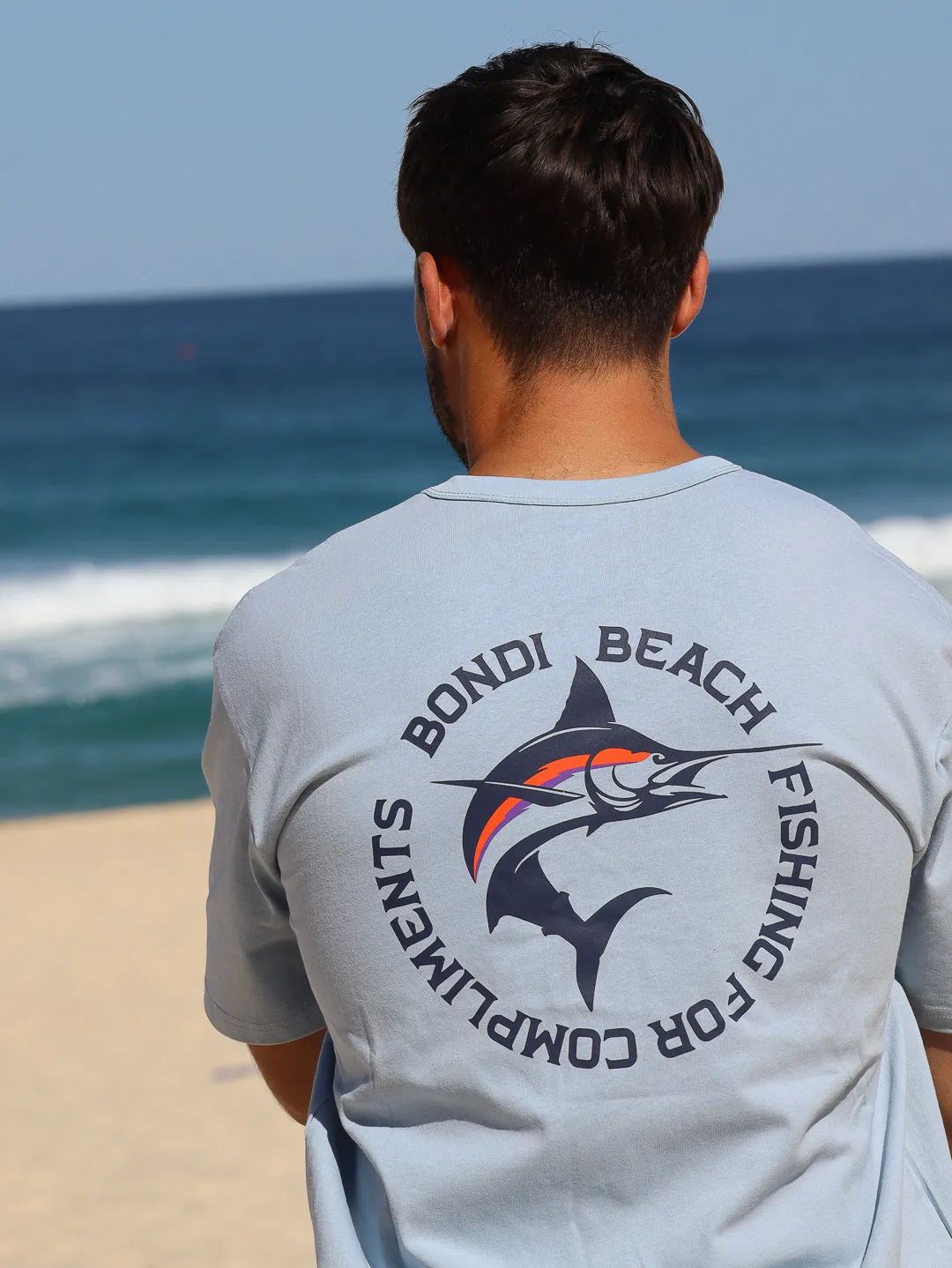 Men's Fishing Club Relaxed Fit Tee (Sky)