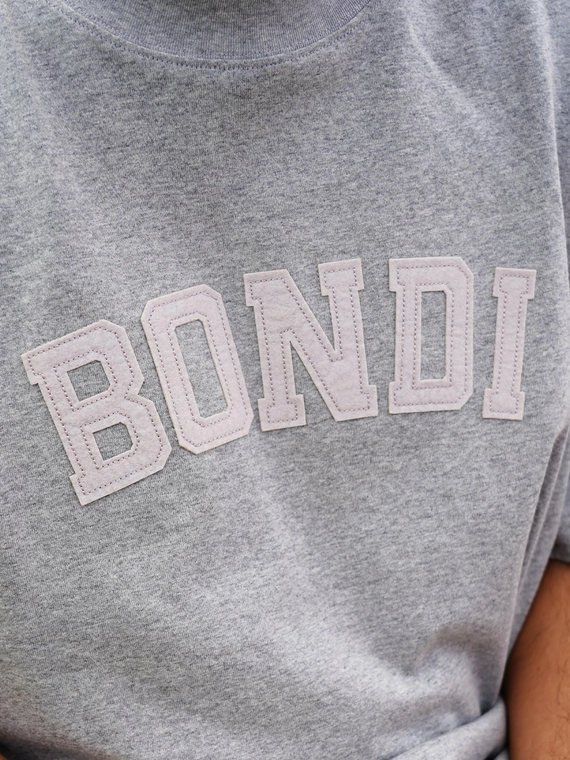 Men's New College Relaxed Fit Tee (Grey Marle)