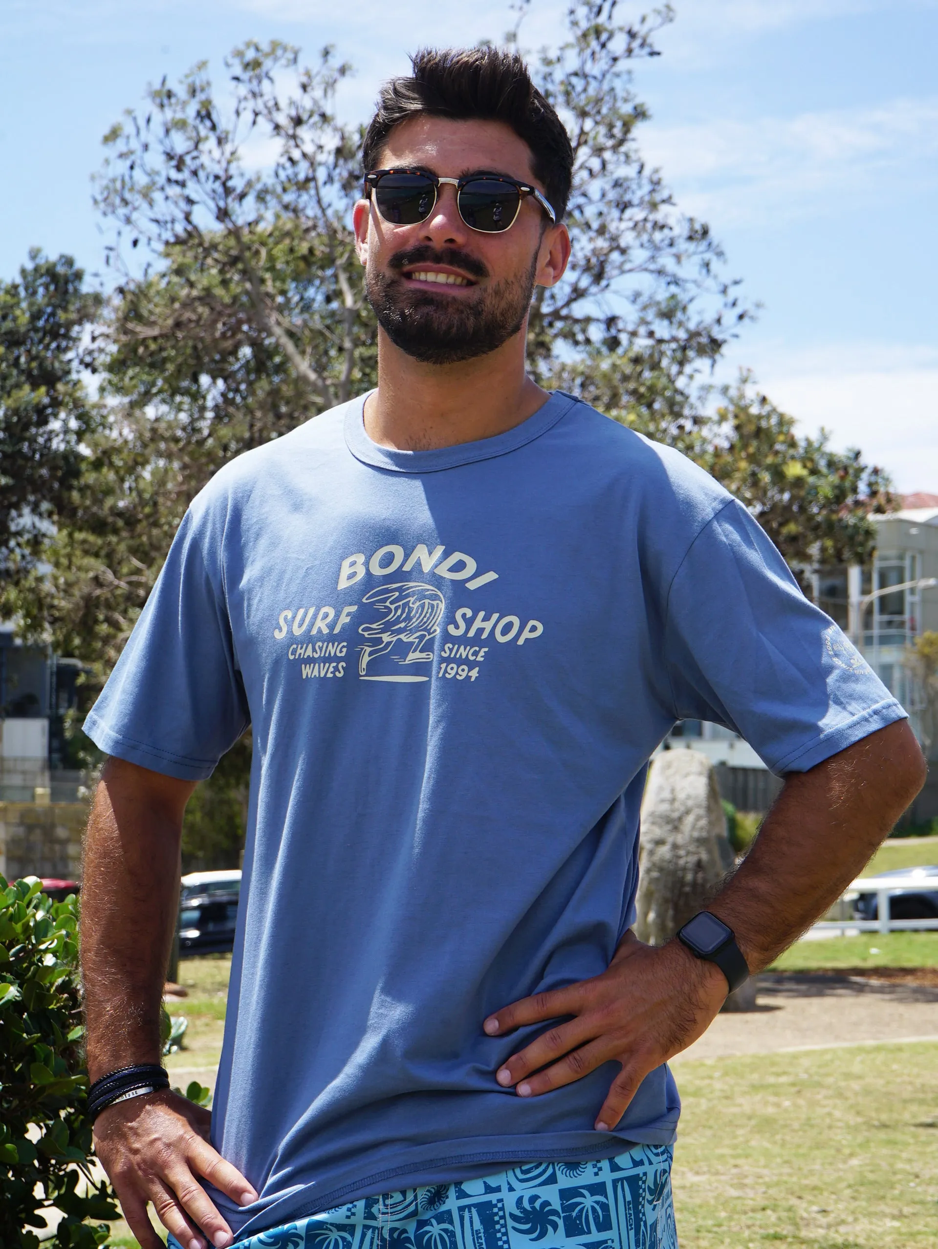 Men's Surf Shop Relaxed Fit Tee (Deep Water)