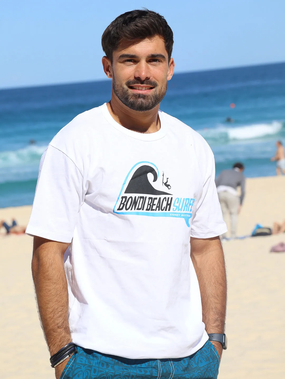 Men's Waveboard Relaxed Fit Tee (White)