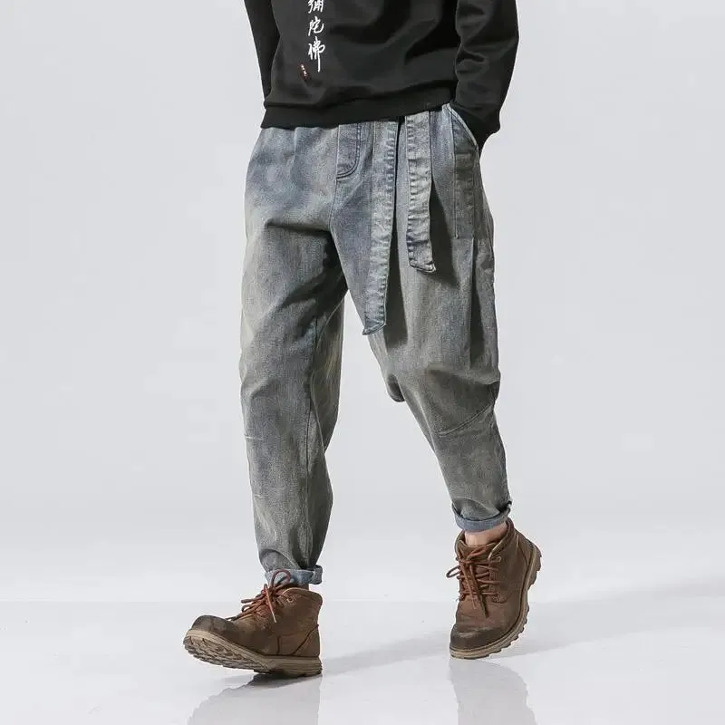 Men's Wide Leg Denimare Trousers