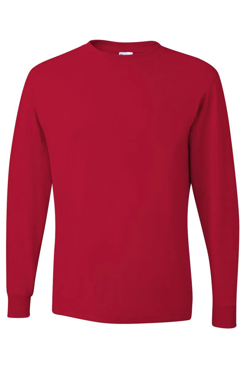 Merry   Bright Puff Vinyl Unisex Dri-Power Long-Sleeve 50/50 Tee