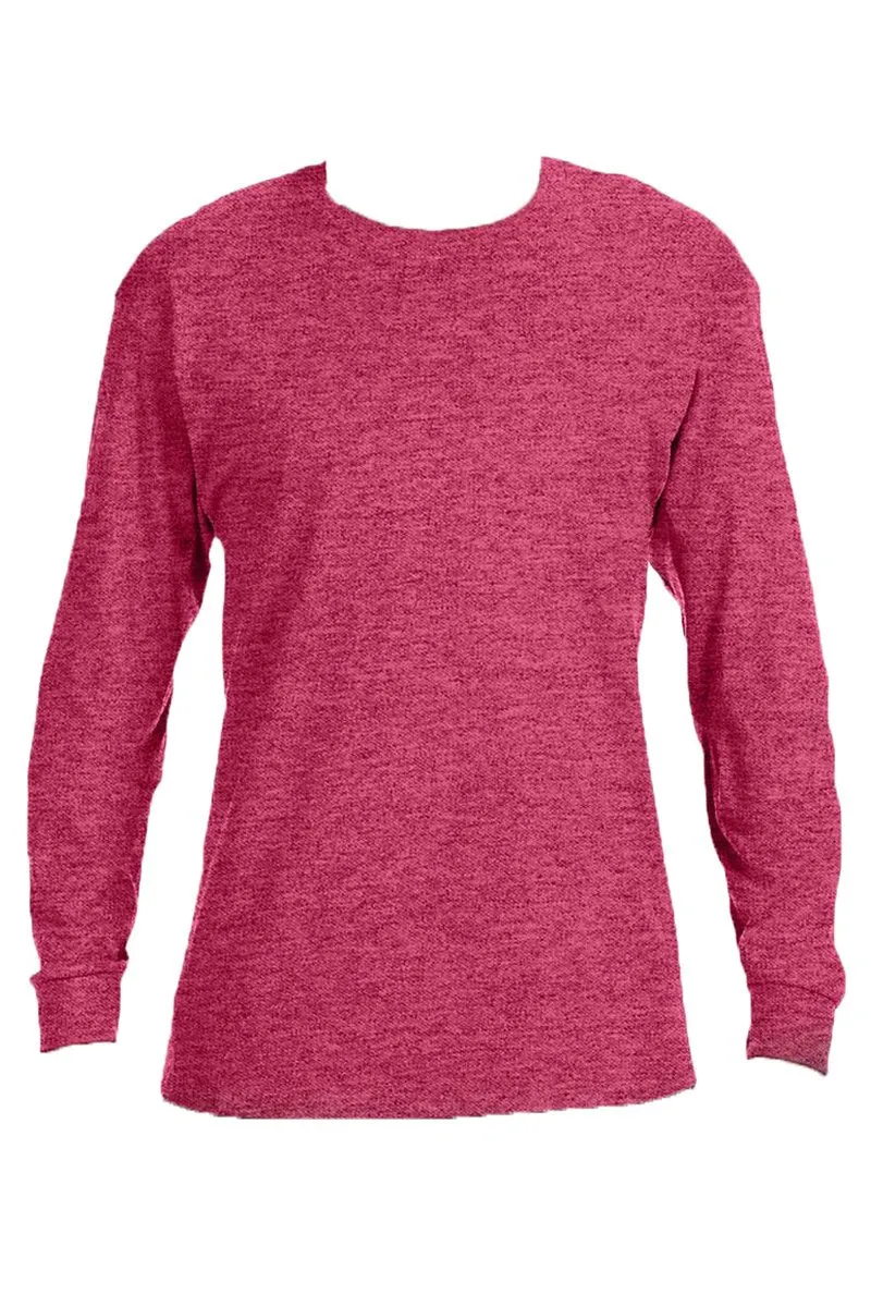 Merry   Bright Puff Vinyl Unisex Dri-Power Long-Sleeve 50/50 Tee