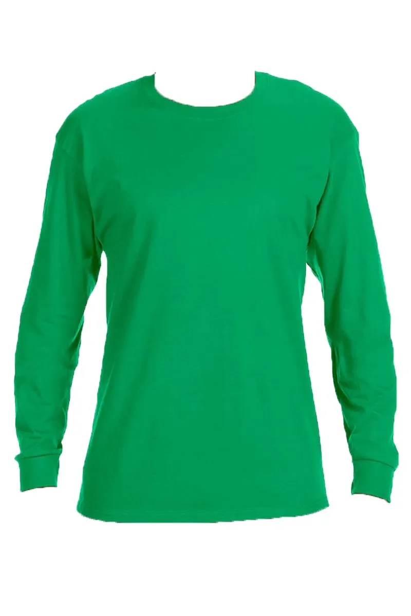 Merry   Bright Puff Vinyl Unisex Dri-Power Long-Sleeve 50/50 Tee