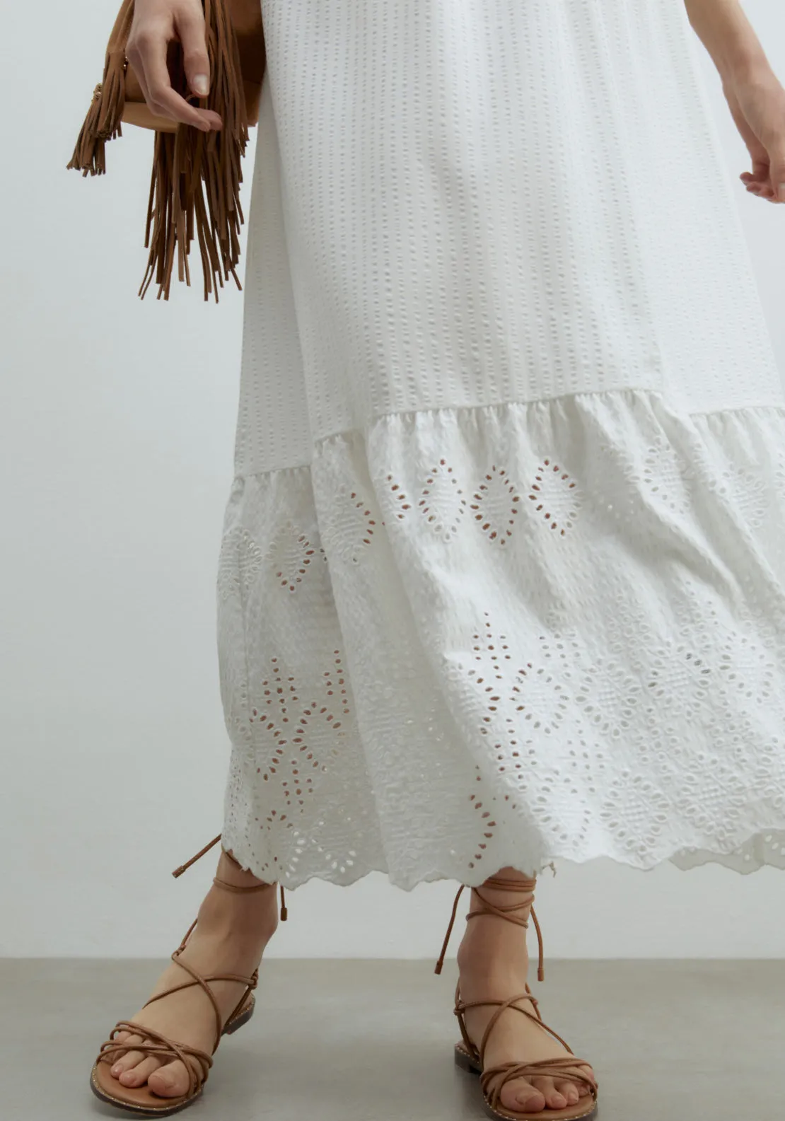 Midi Dress - White