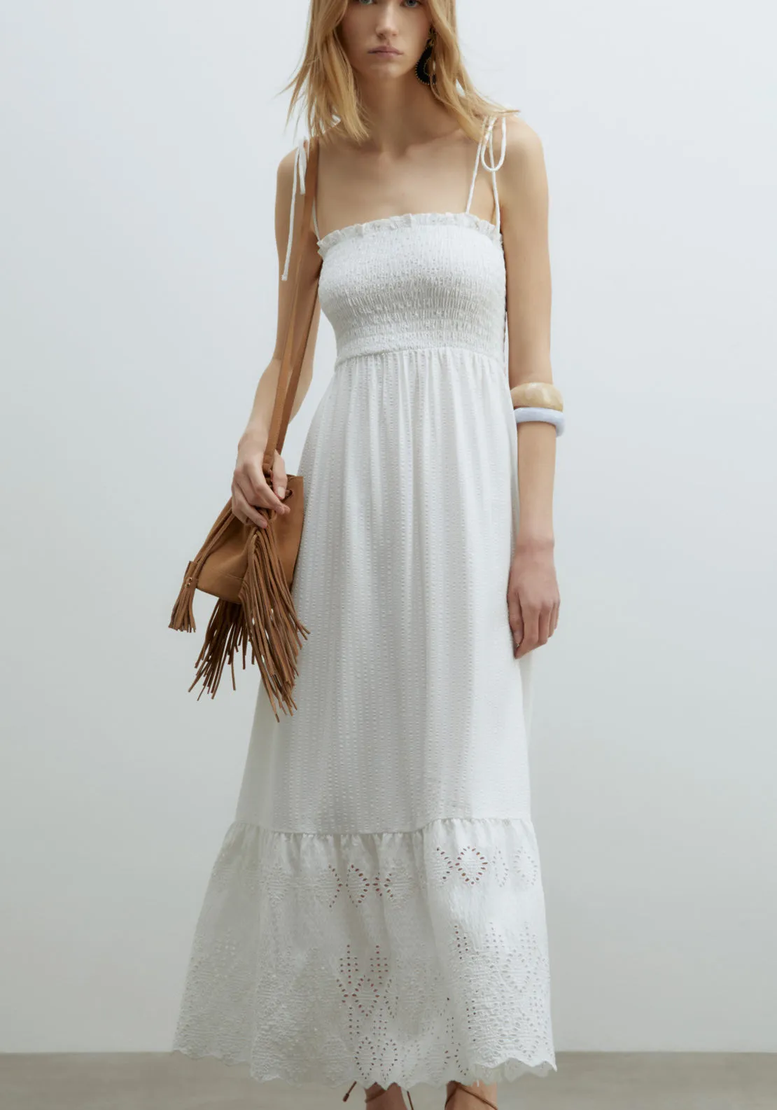 Midi Dress - White