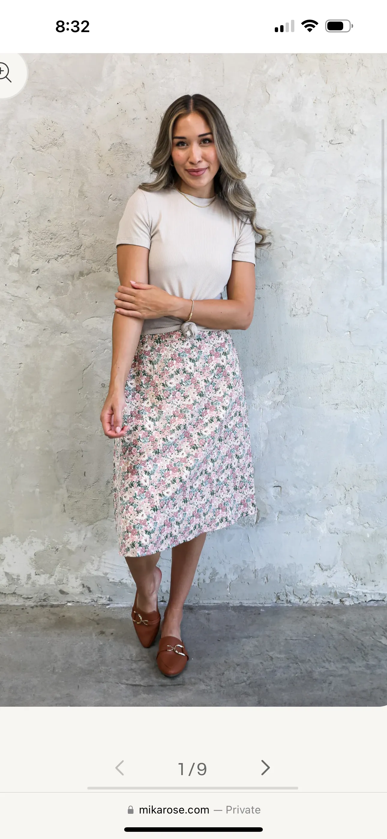 Midi Slip Skirt