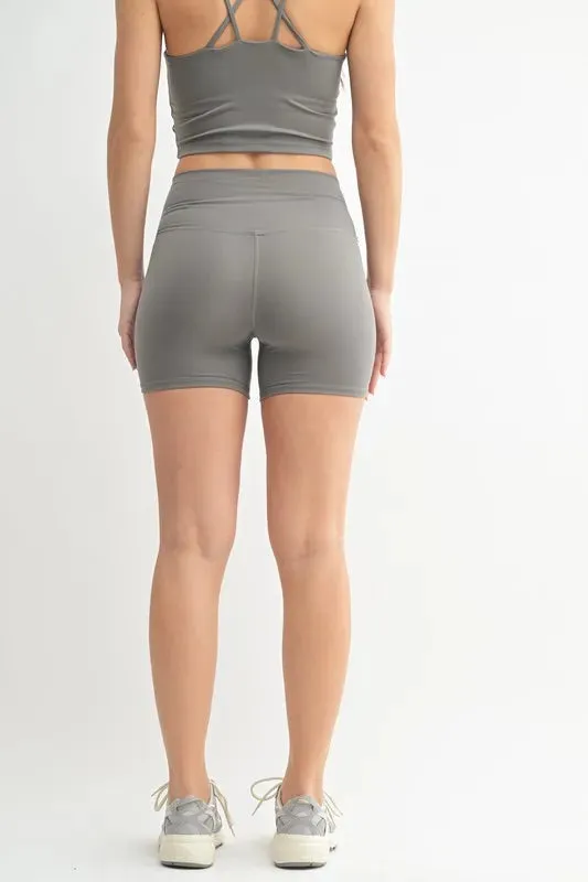 MONO B Venice Cloud Light Contour Biker Shorts