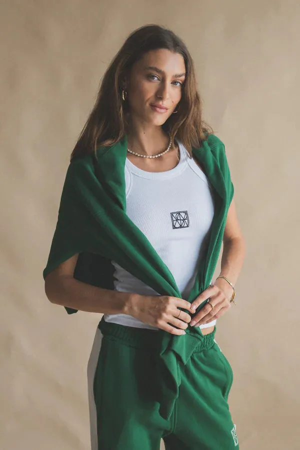 Monogram Tank - Snow