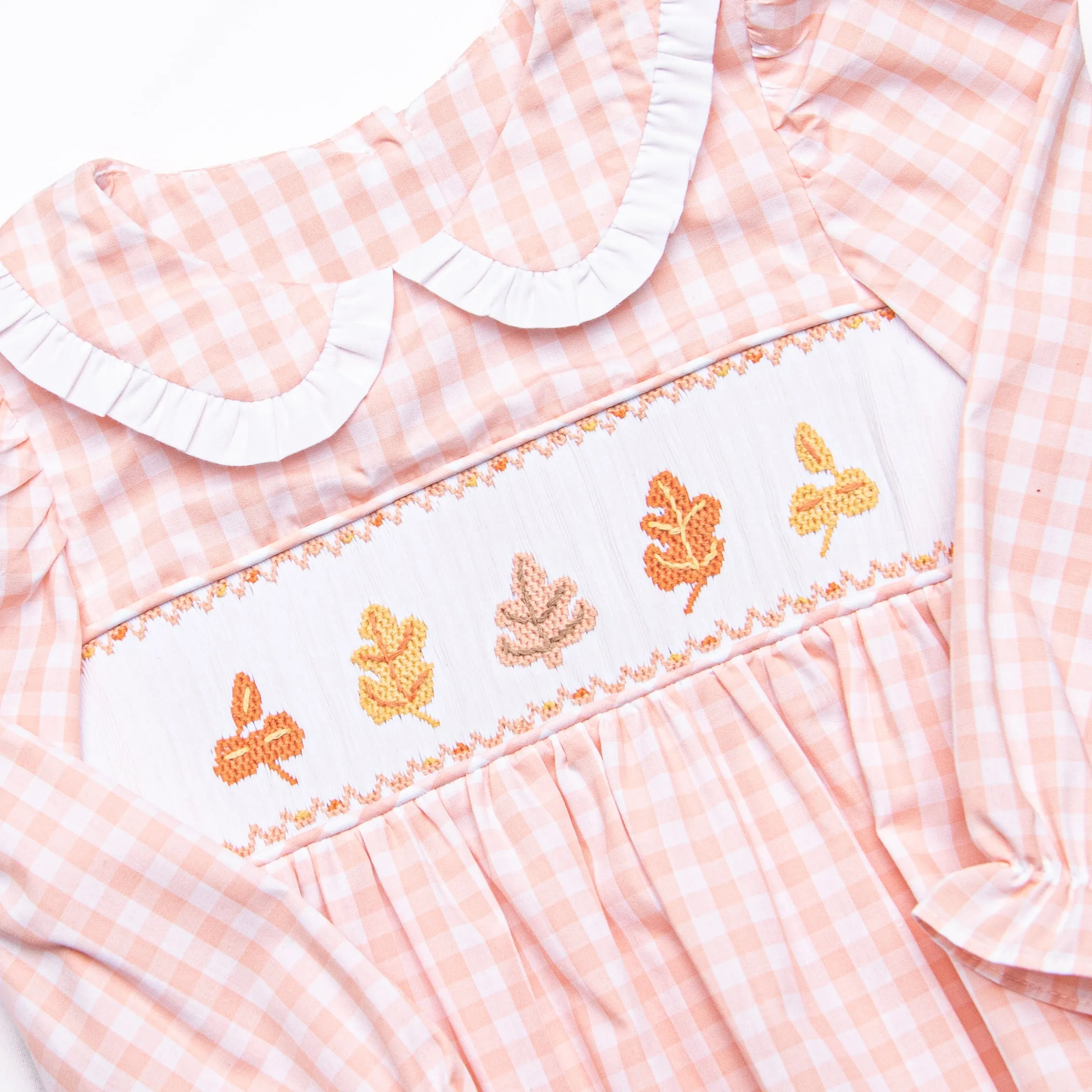 Montreal Maple Smocked Dress, Pink