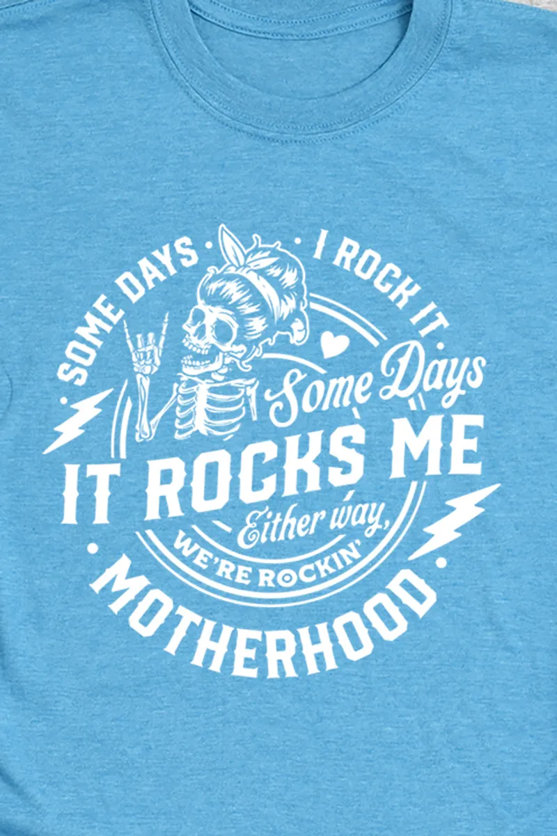 Motherhood Rocks Me Softstyle Adult T-Shirt
