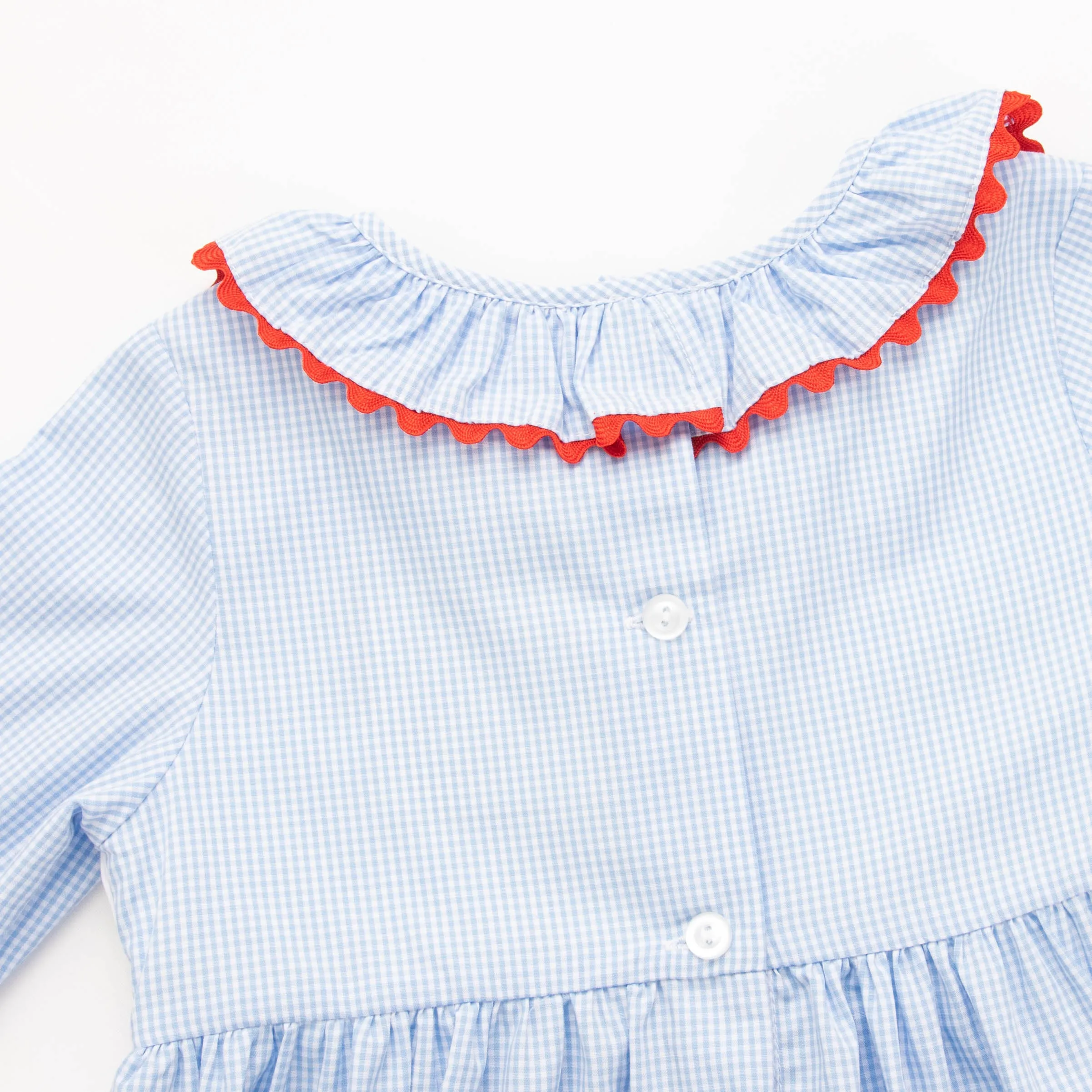 Mouse Friends Smocked Dress, Blue