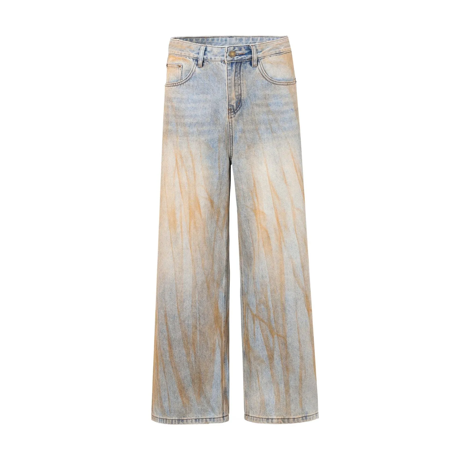Muddy Washed Wide Leg Jeans