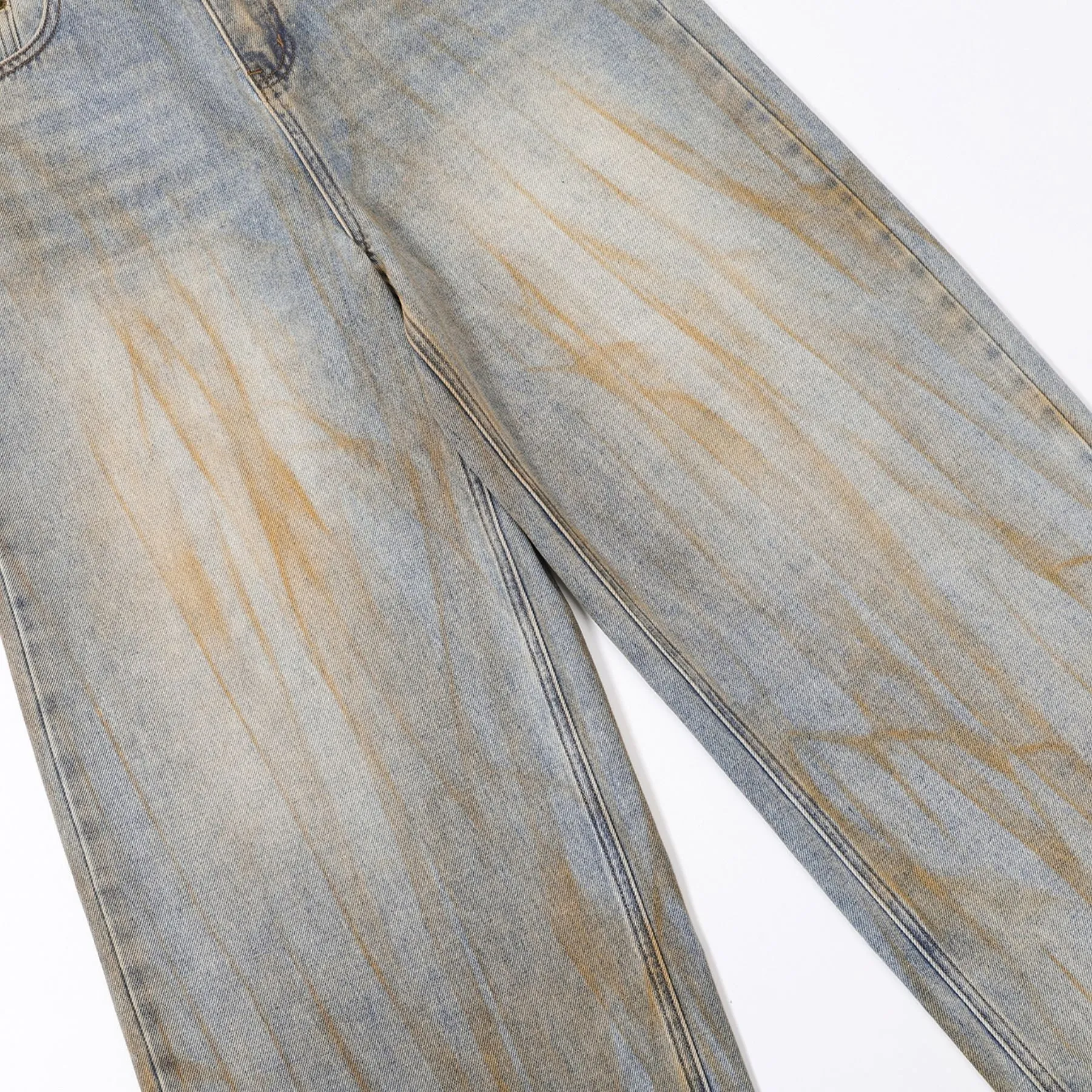 Muddy Washed Wide Leg Jeans