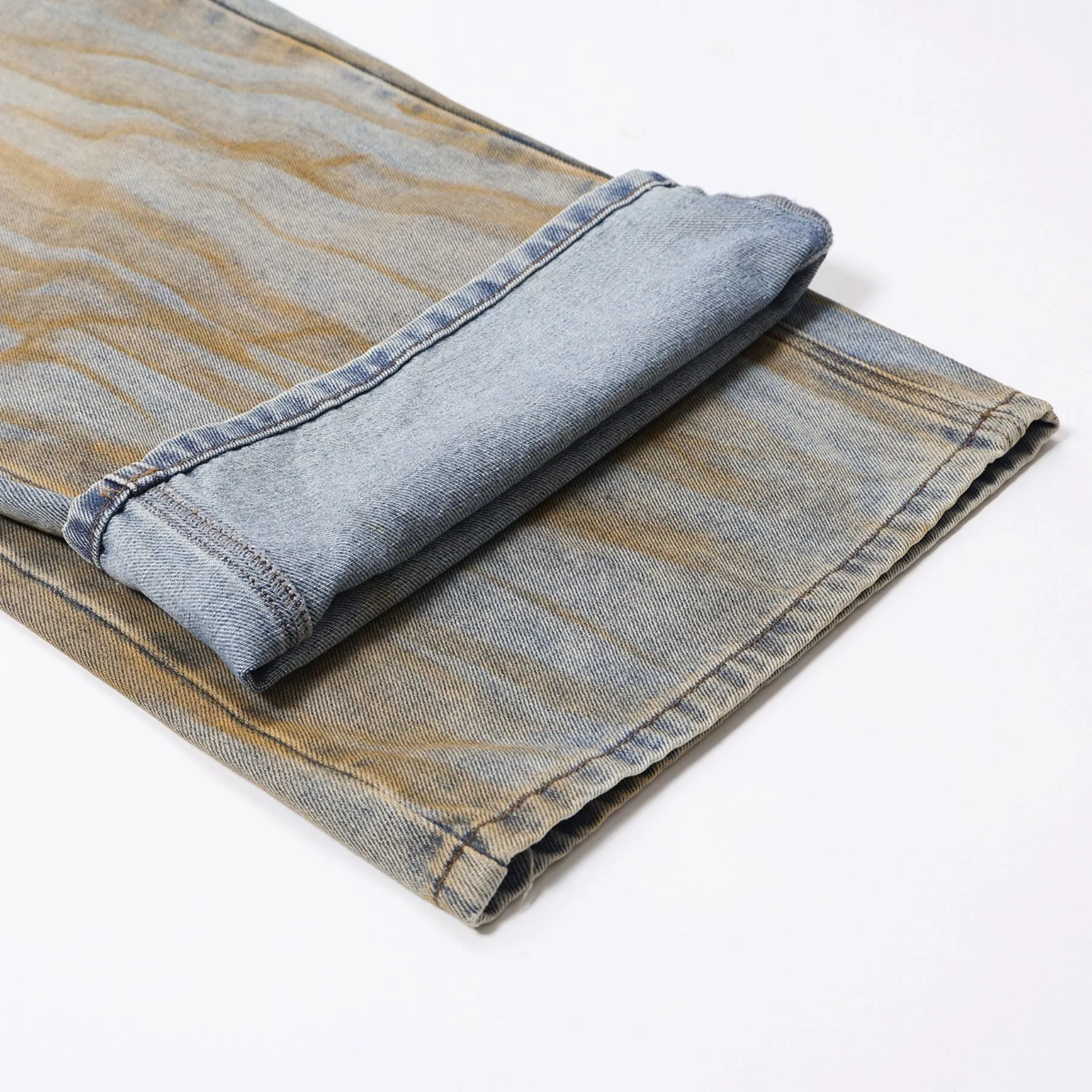 Muddy Washed Wide Leg Jeans