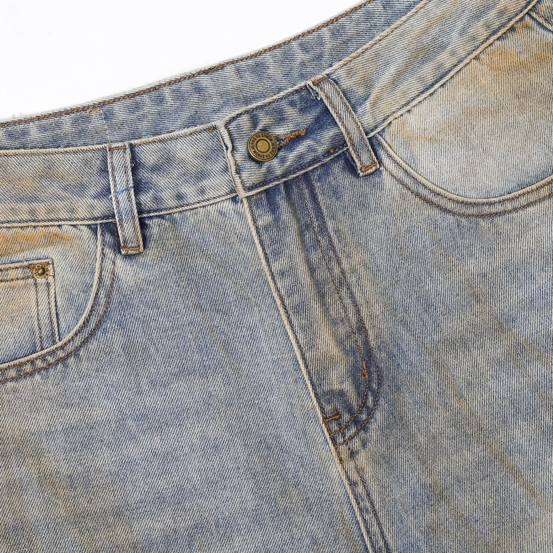 Muddy Washed Wide Leg Jeans