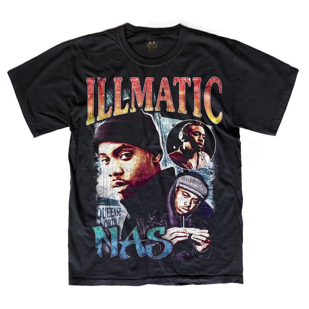 Nas Vintage Illmatic T-Shirt Black