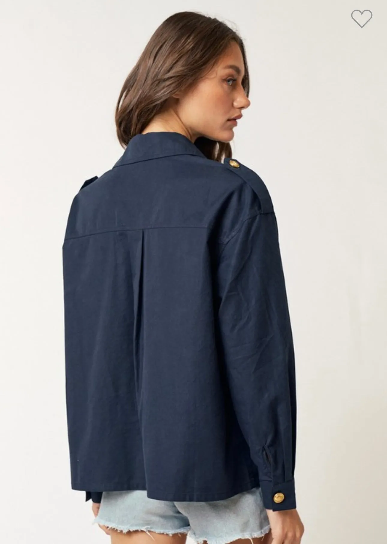 Navy & Gold Shacket