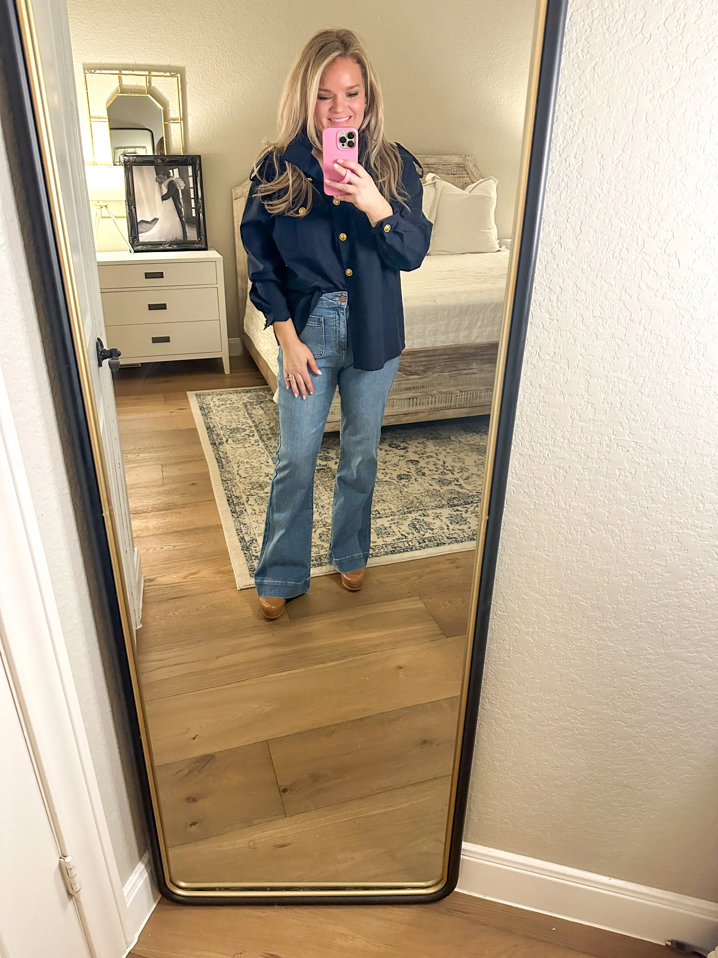 Navy & Gold Shacket