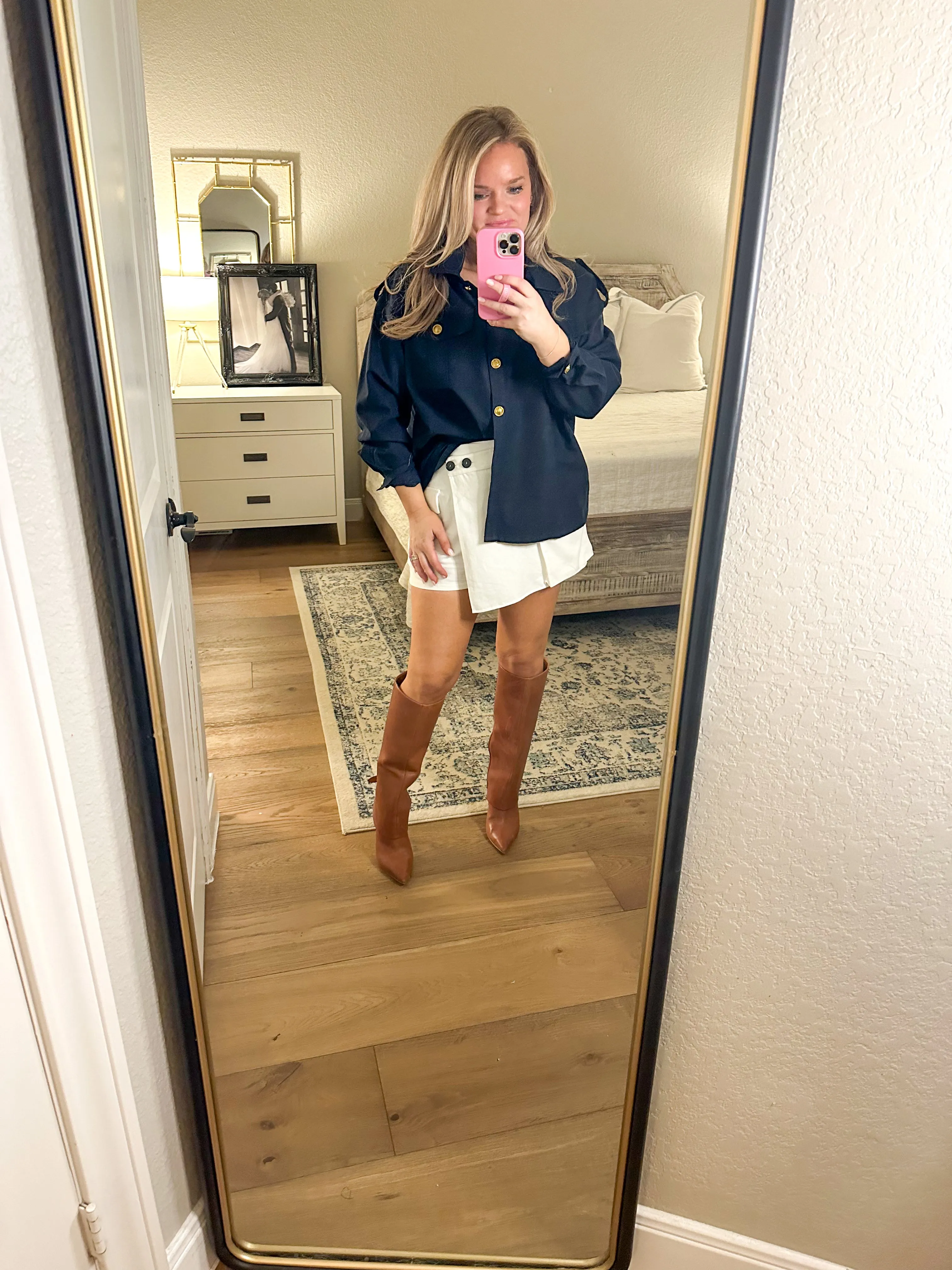 Navy & Gold Shacket