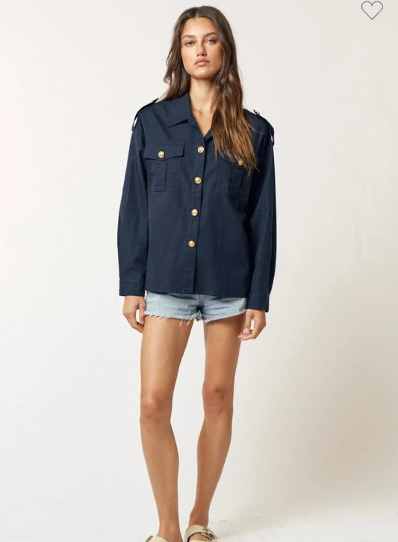 Navy & Gold Shacket