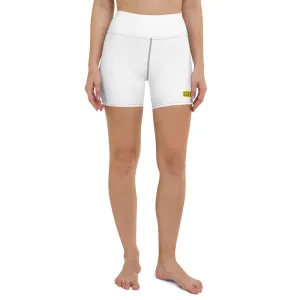 Neon White SHORMEHD Biker Shorts
