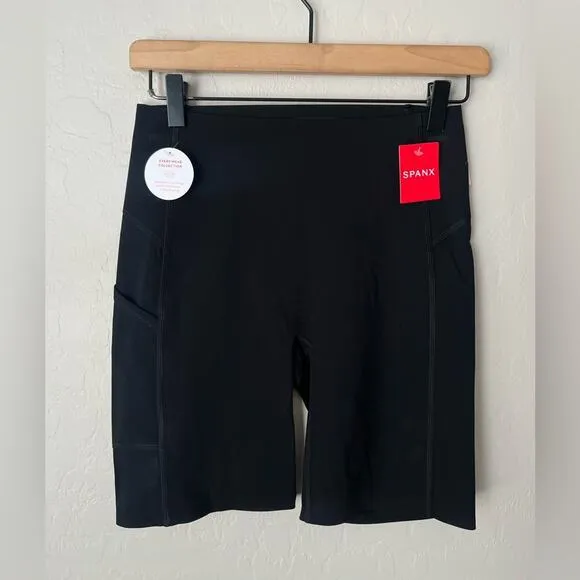NEW Spanx every wear biker shorts with pockets black