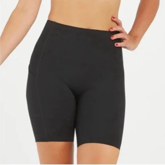 NEW Spanx every wear biker shorts with pockets black