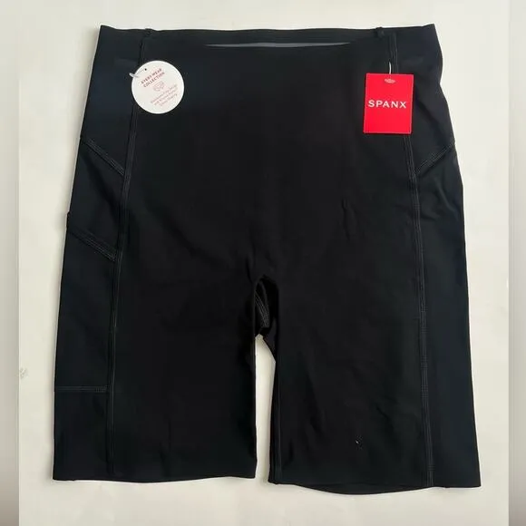 NEW Spanx every wear biker shorts with pockets black