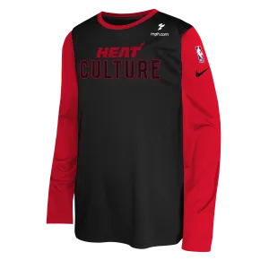 Nike HEAT Culture: Blood Red Youth Warmup Long Sleeve Tee