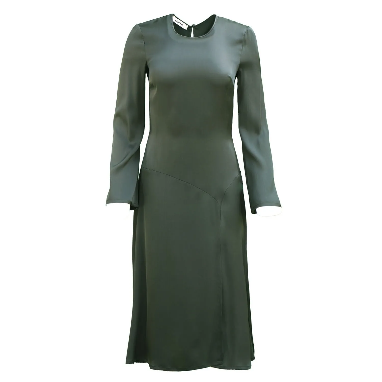 Nina Dress / Deep Forest Green Silk