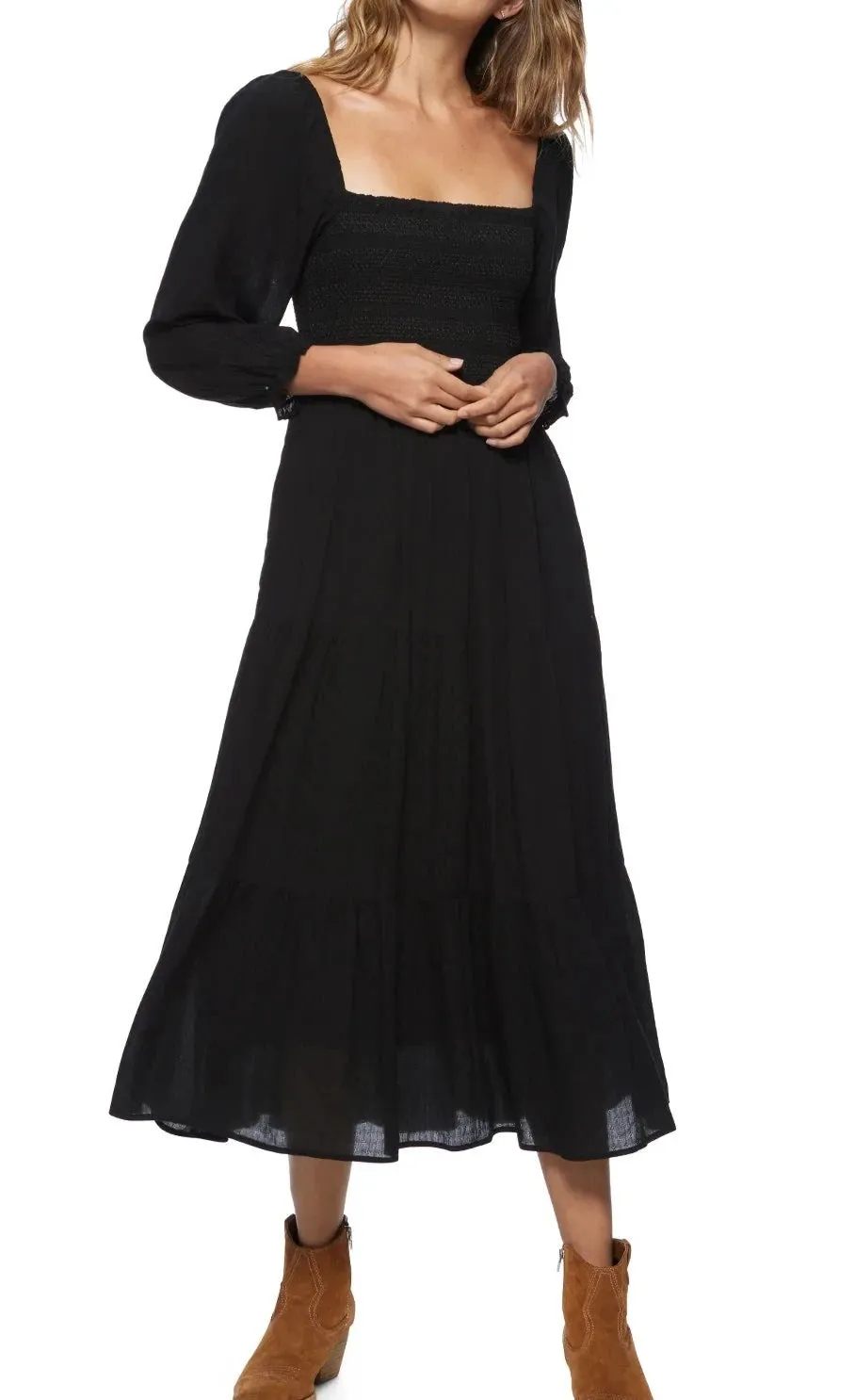 Nora Smocked Midi Dress