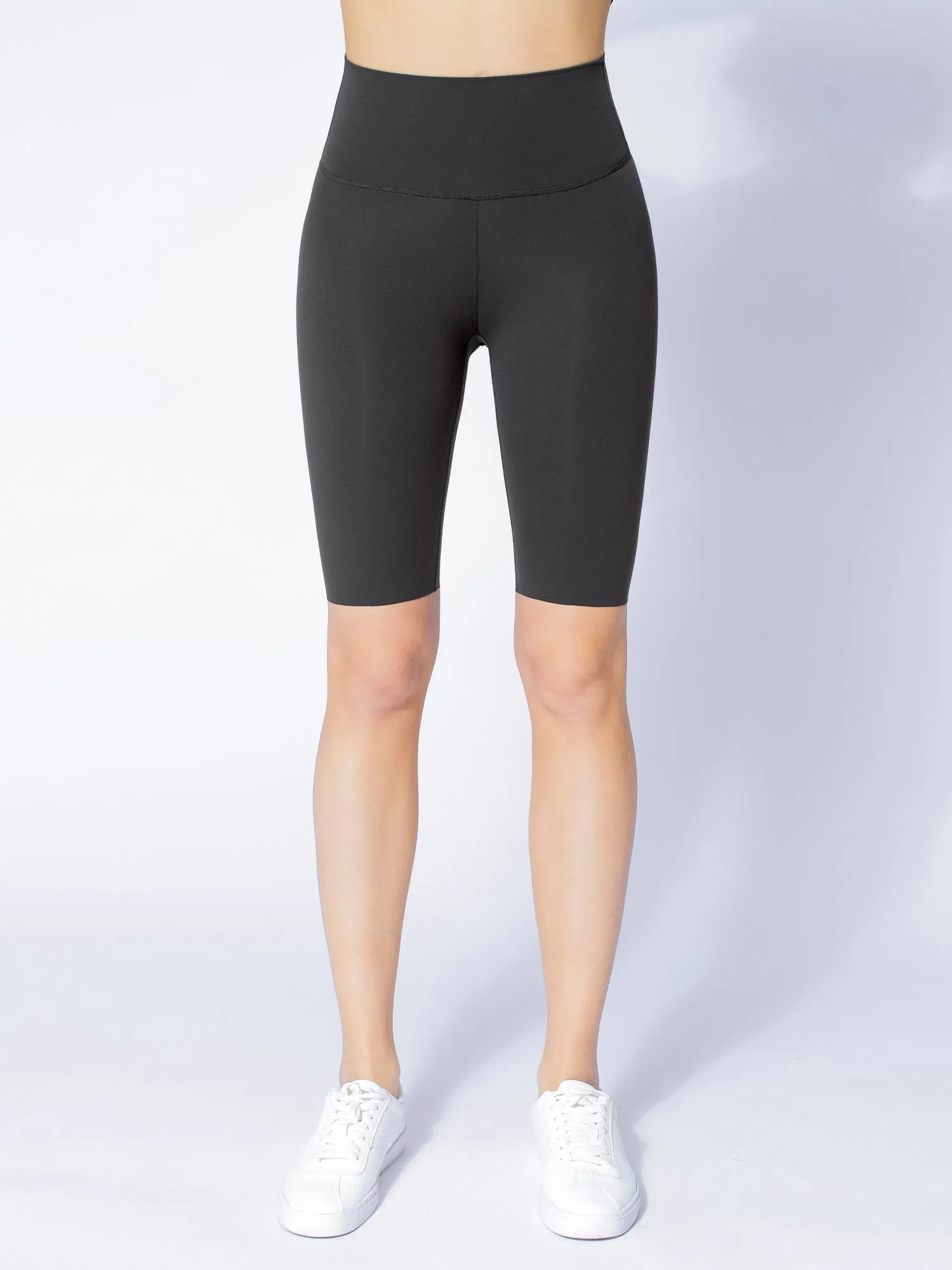 NUDE SHAPE BIKER SHORTS, LIMESTONE